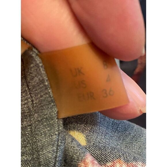 Solace London Naie Gown Dress Black Floral Size 4 Small Designer Maxi  Zip - Picture 12 of 12